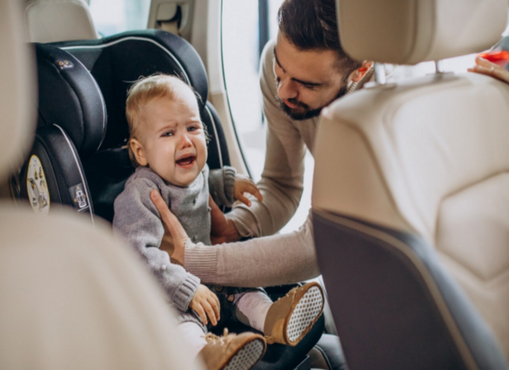 A baby accidentally was locked inside the car