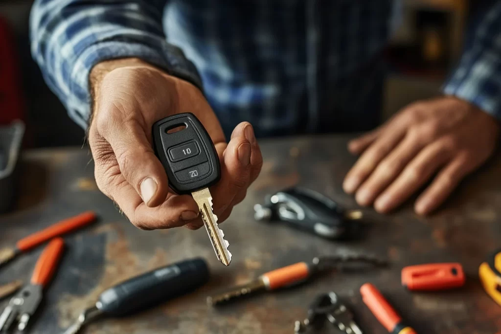 Professional Locksmith With Car Key Fob