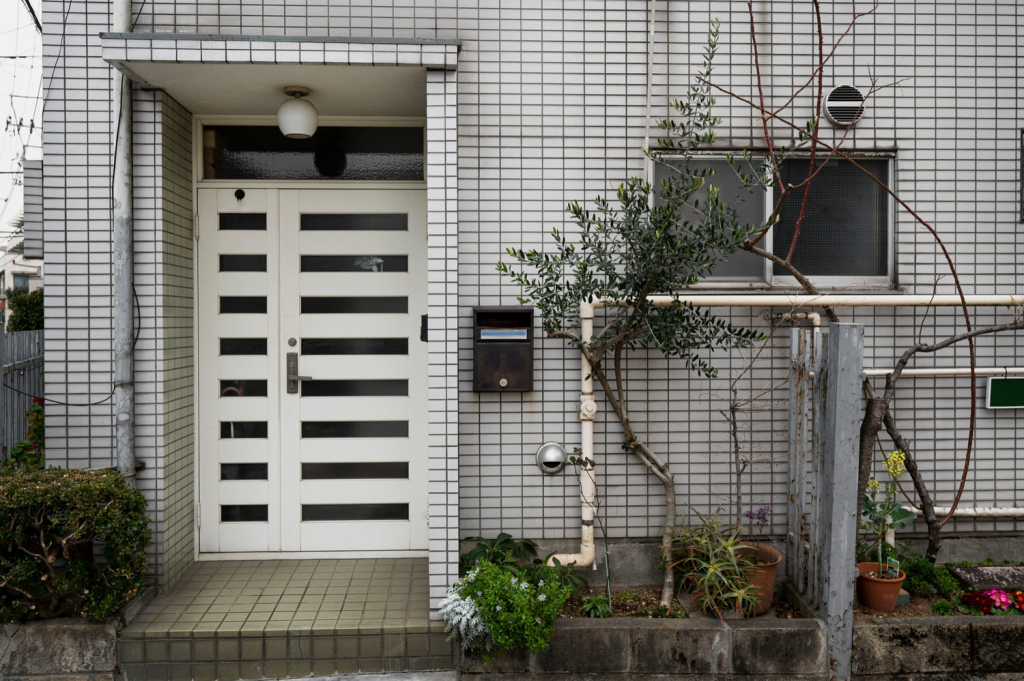 House entrance and nature japanese culture