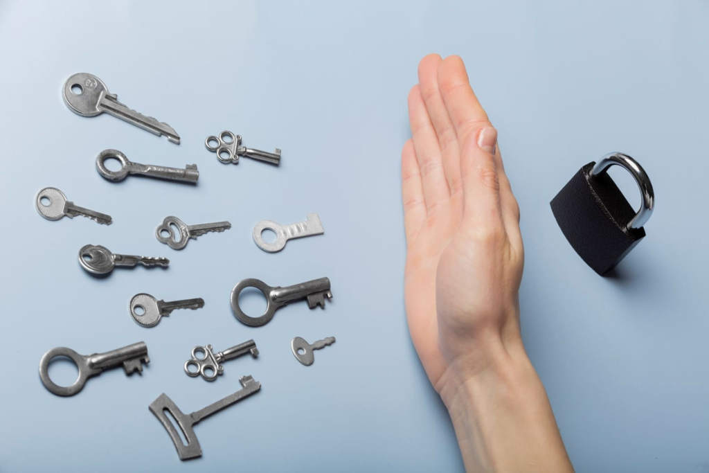 Keys and Lock collection of locksmith