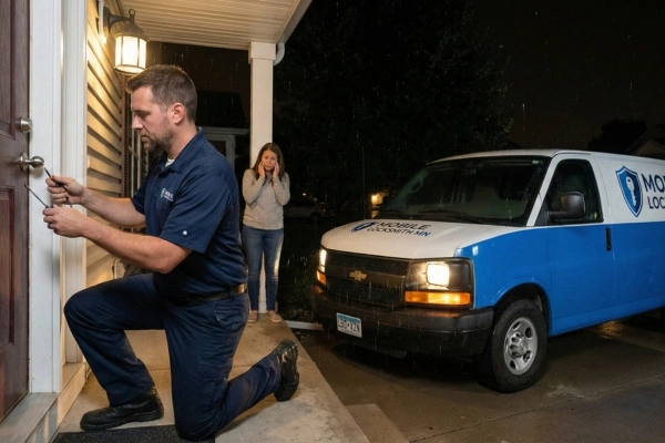 Emergency locksmith service.